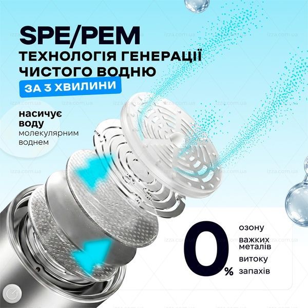 Генератор водневої води портативний на 450 мл Hydrogen Bottle 543-1 фото