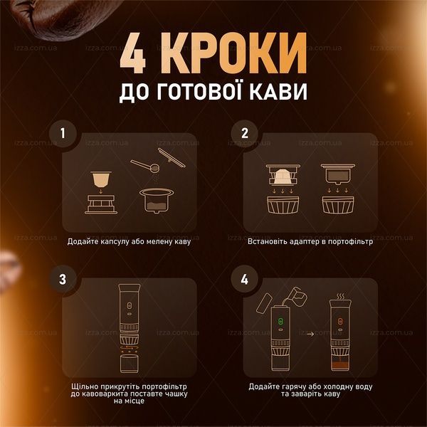 Портативная кофемашина 3 в 1 на аккумуляторе для молотого и капсульного кофе Черная 501-1 фото