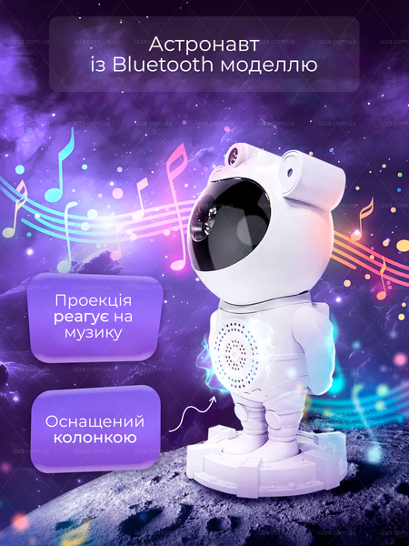 Нічник-проектор зоряного неба Астронавт з Bluetooth колонкою 161-1 фото