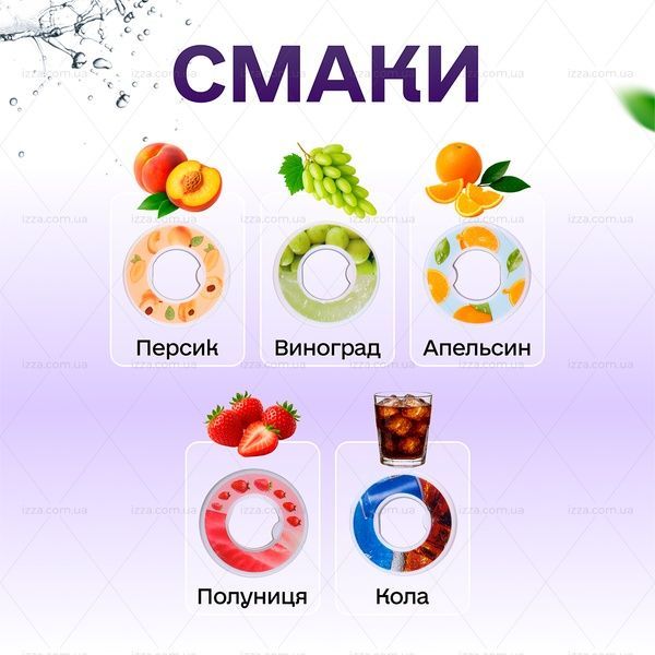 Спортивна пляшка 500 мл, яка змінює смак води з 5 капсулами Рожево-фіолетова 459-1 фото