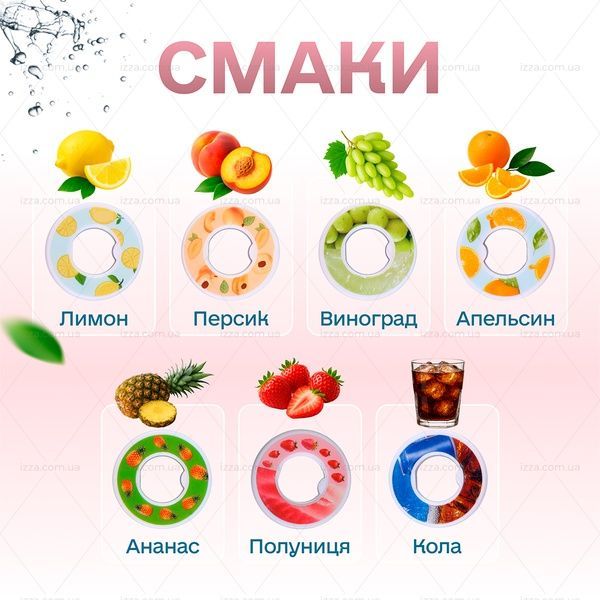 Спортивна пляшка 650 мл, яка змінює смак води з 7 капсулами прозора Рожева 511-1 фото