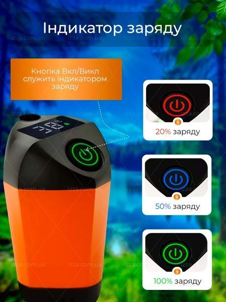 Душ портативный 7800 mAh на аккумуляторе с цифровым индикатором температуры воды для кемпинга дома дачи 113-1 фото